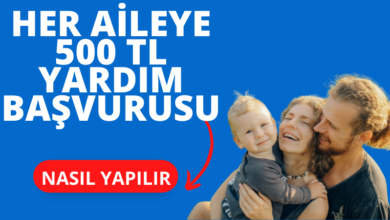 Her Aileye 500 TL Yardım Başvurusu